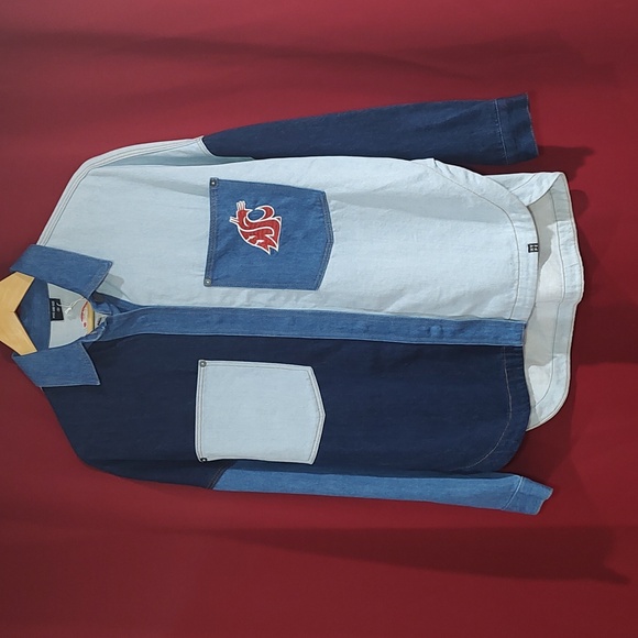 Women's Hype and Vice Denim Washington State Cougar Multi-Hit Hometown Full-Snap - Picture 2 of 12